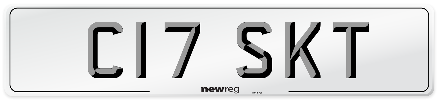 C17 SKT Number Plate from New Reg